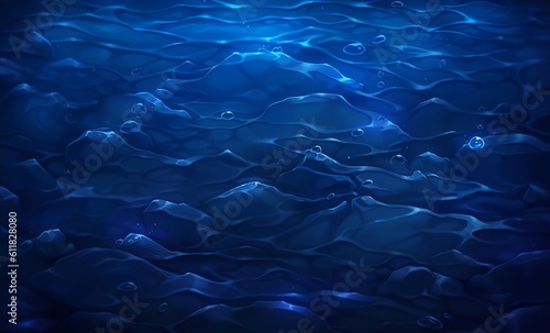 Blue Water Background. Generative AI