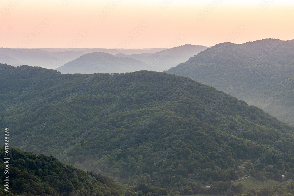 Mountains in Morning in Appalachia