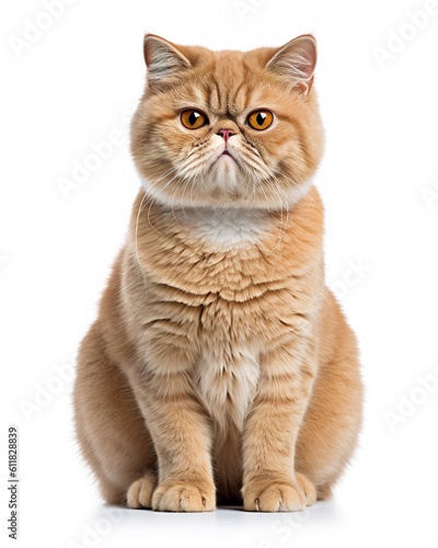 Exotic Shorthair Cat Posing © VisualMarketplace