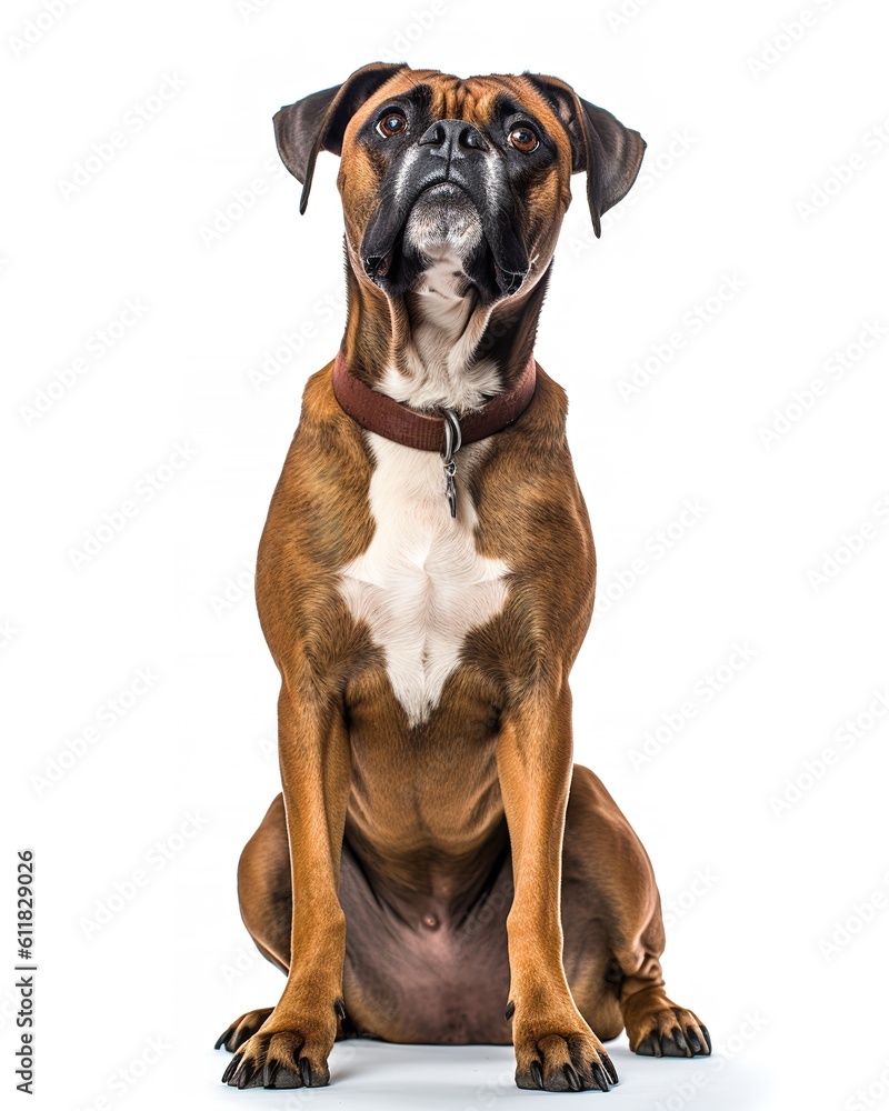 Boxer Dog Poised