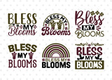 Bless My Blooms SVG Bundle, Celebrate Spring Svg, Welcome Spring Svg, Spring Svg, Hello Spring Svg, Spring Blooms Svg, Spring Quote Design, ETC T00375