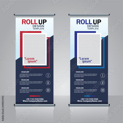 Professional business  roll up banner template