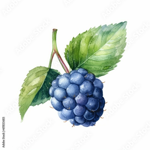 Fruit Watercolor-Style Illustration [Generative AI]