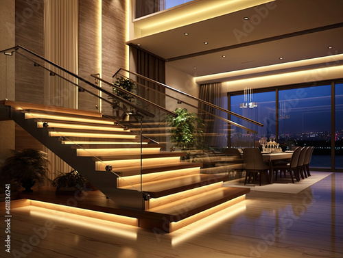 Enhancing a Home s Atmosphere with Ethereal Modern Staircase Lighting 