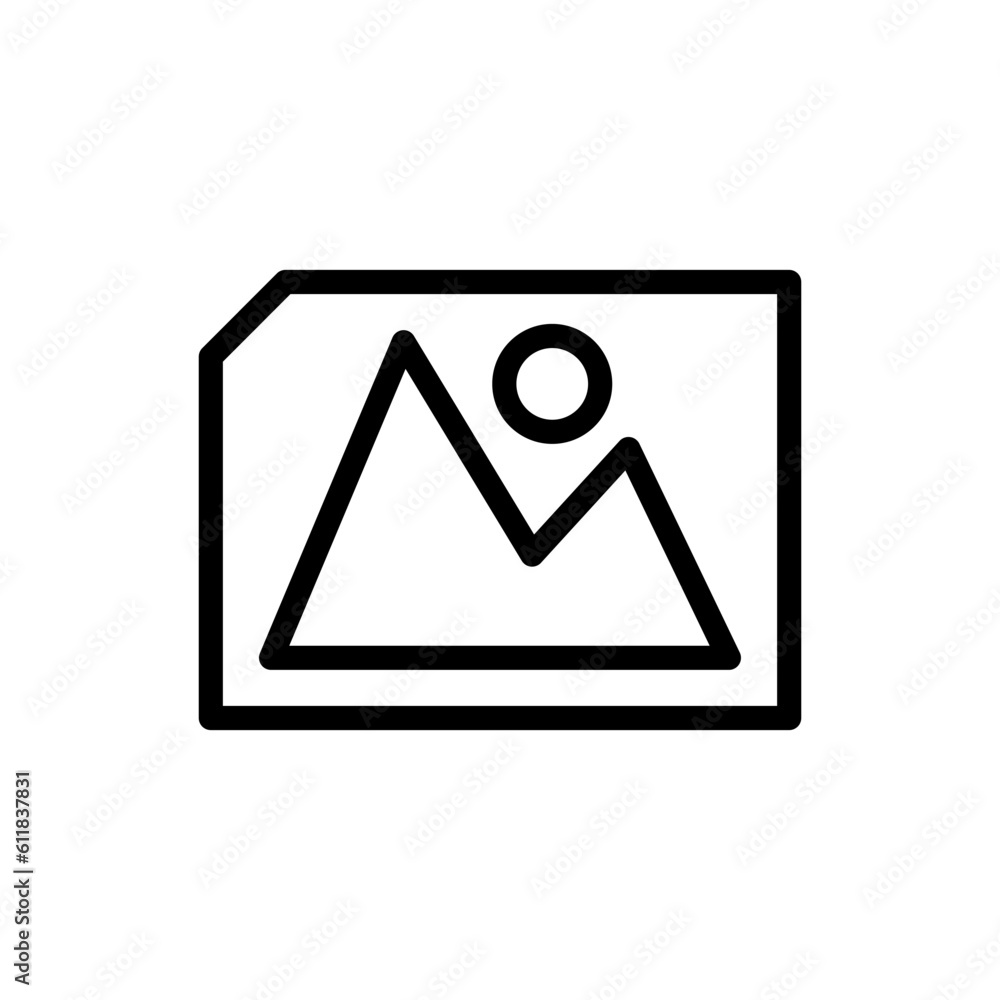 Image icon in trendy line style design. Vector graphic illustration. Symbol Image for website, logo, app and interface design Image icon in trendy line style design. Vector graphic illustration. Symbol Image for website, logo, app and interface design