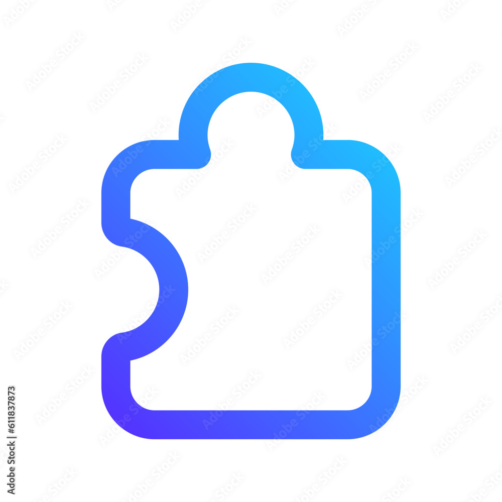 jigsaw gradient icon jigsaw gradient icon