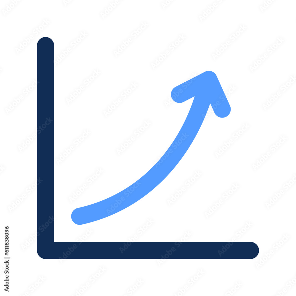 line chart outline color icon line chart outline color icon