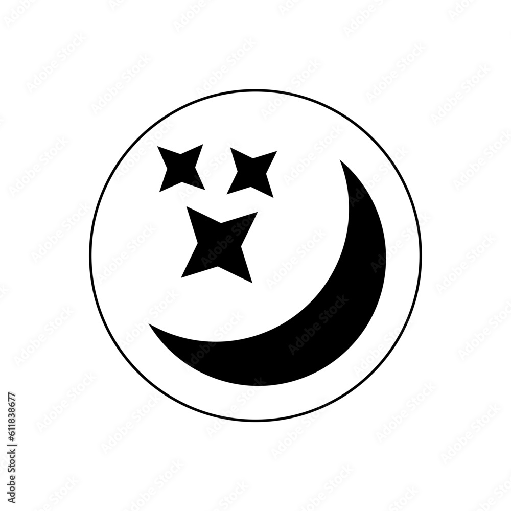 bedtime icon in circle bedtime icon in circle