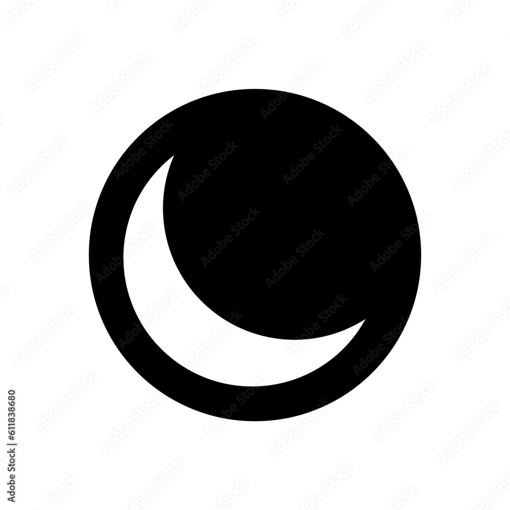 moon icon fill circle moon icon fill circle