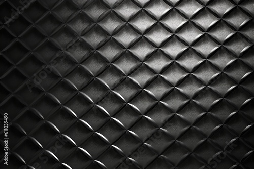 A carbon fiber diamond pattern background texture. Created with Generative AI technology