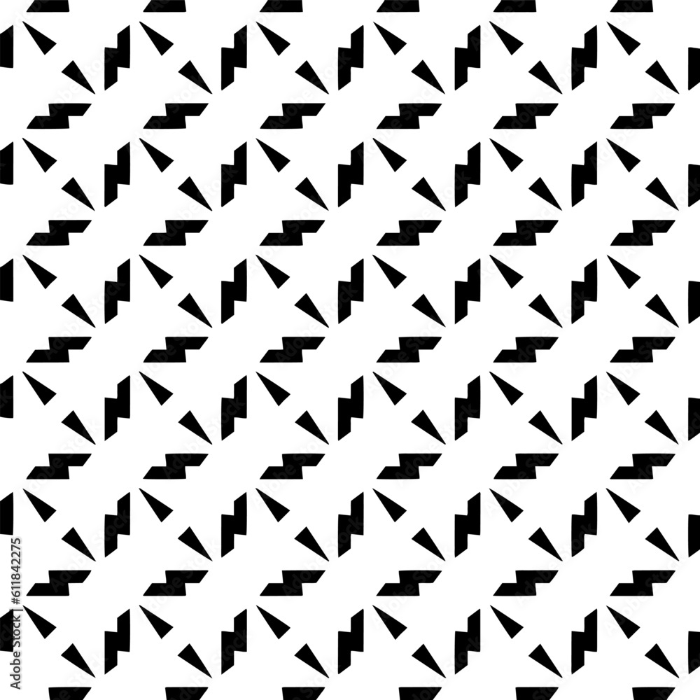 Background with abstract shapes. Black and white texture. Seamless monochrome repeating pattern for decor, fabric, cloth. Background with abstract shapes. Black and white texture. Seamless monochrome repeating pattern for decor, fabric, cloth.