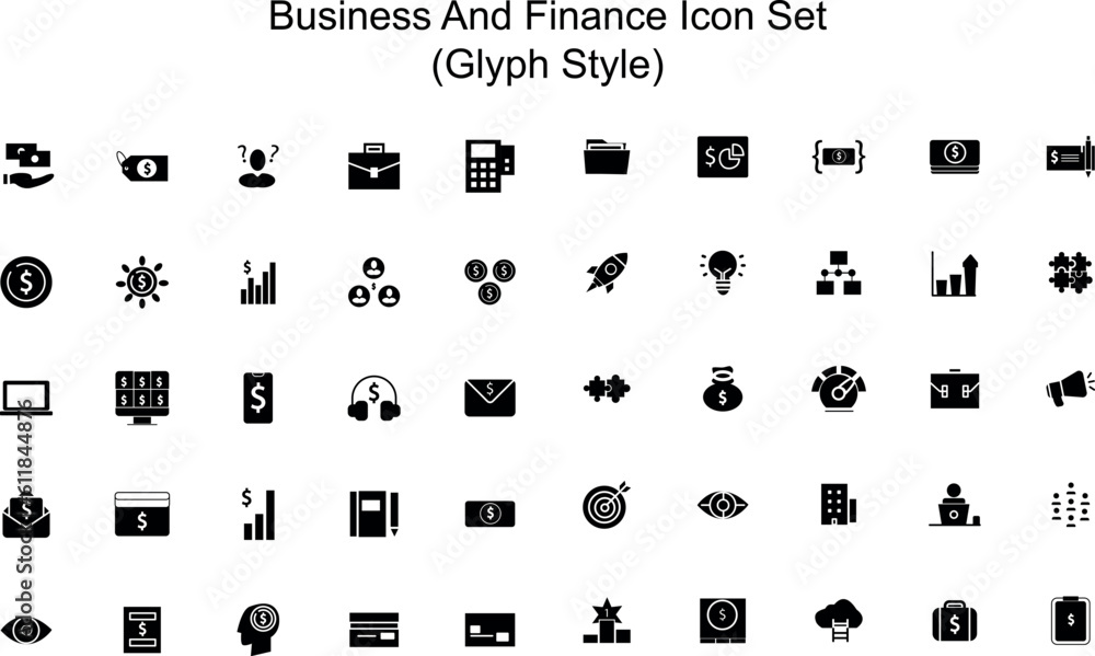 50 business and finance icon set, this collection embodies professionalism, strategy, and prosperity, offering a visually captivating way to represent financial concepts and enhance your presentations 50 business and finance icon set, this collection embodies professionalism, strategy, and prosperity, offering a visually captivating way to represent financial concepts and enhance your presentations