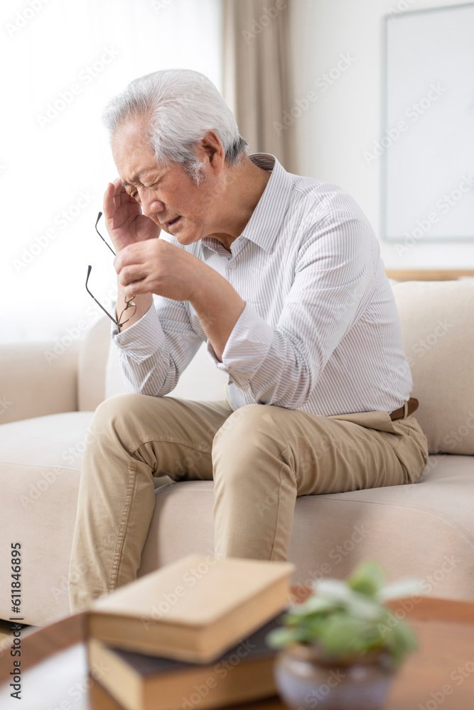 Senior man feeling unwell Senior man feeling unwell