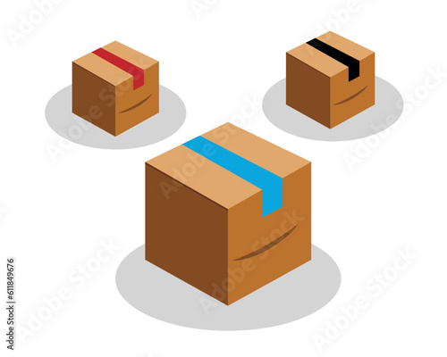  Box Images, Stock Photos & Vectors. Medium Size Heavy Duty Box, Fragile Items. Wholesale Natural Brown Kraft Luxury Folding Rigid Gift Boxes .