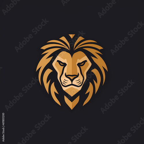 Lion Logo. Generative AI © indomercy