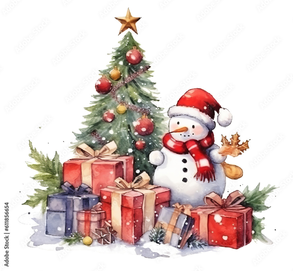 PNG Christmas and happy new year festival, PNG transparent background, generative AI PNG Christmas and happy new year festival, PNG transparent background, generative AI