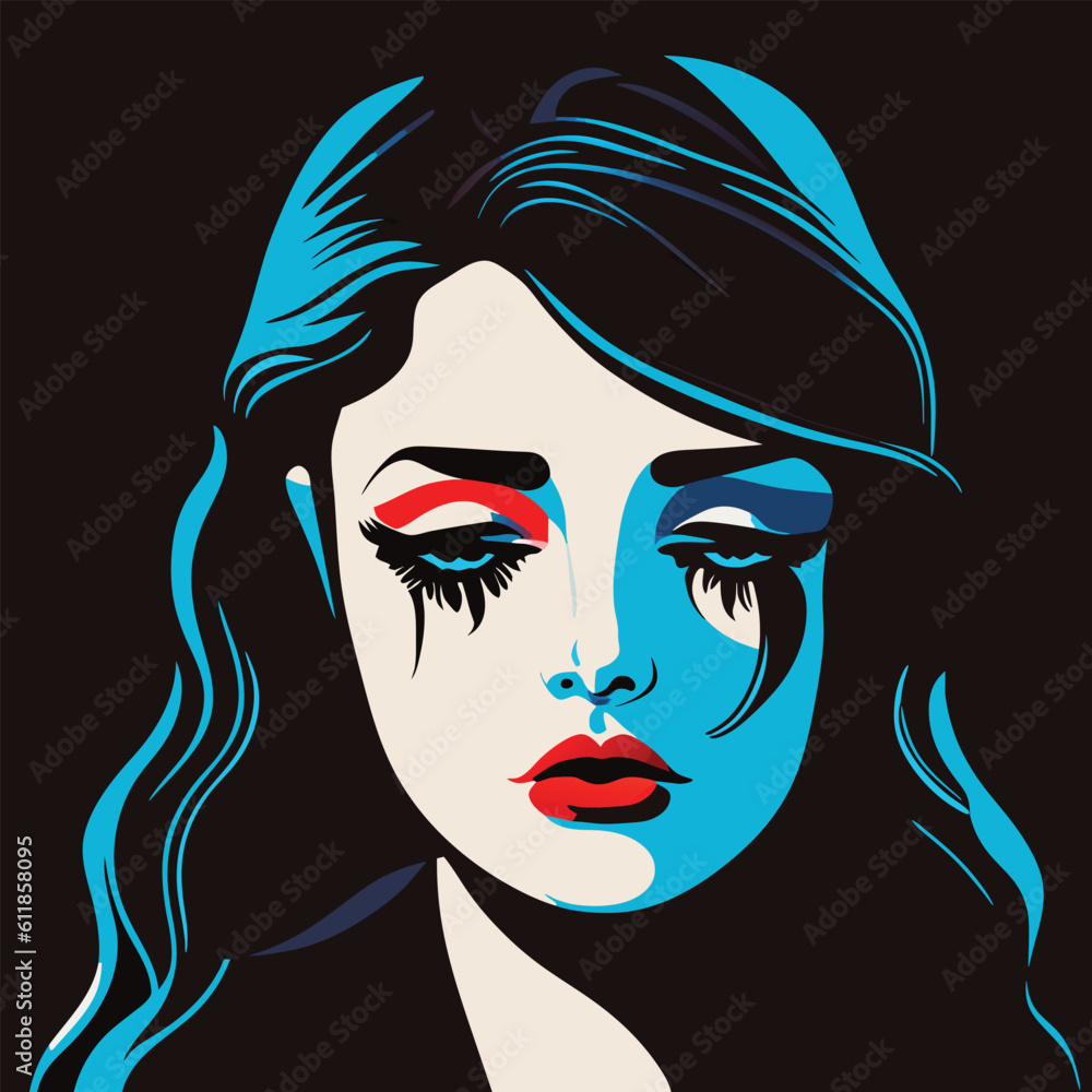 sad woman image stylish art sad woman image stylish art