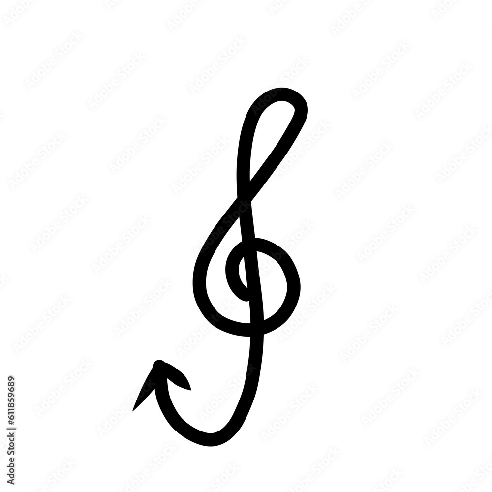 Obraz premium Arrow hand drawn doodle element