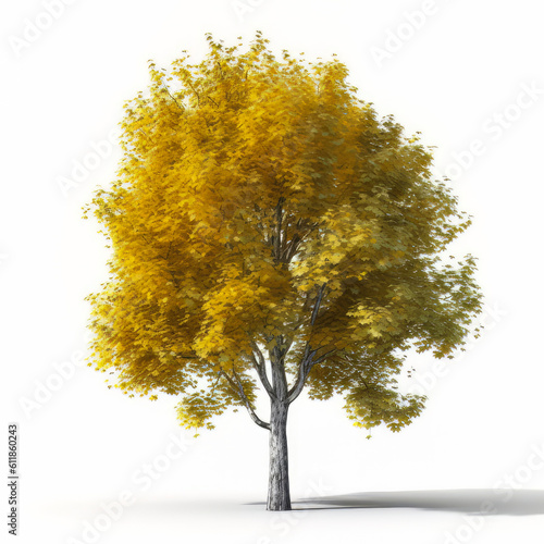 Pando tree isolated on white background, Generative AI photo