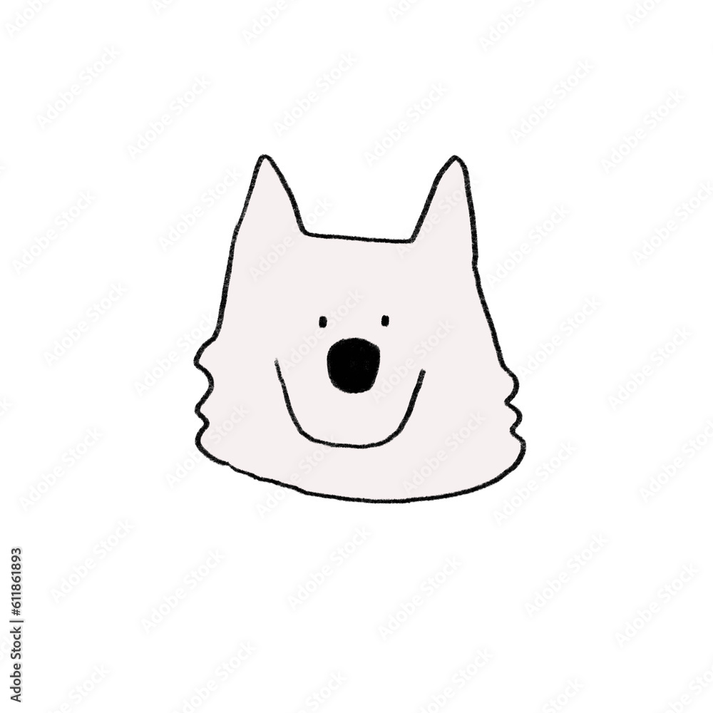 Fototapeta premium White dog