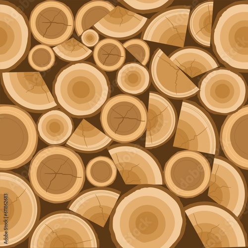 pile of wood seamless pattern background