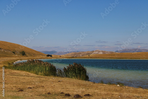 Hidden lake in the Montenegrin mountains