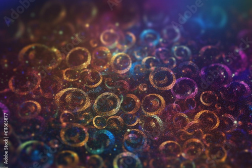 Swirly Particles - Multi Colored - Glitter Background