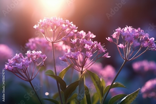 Valerian Herb in Full Bloom