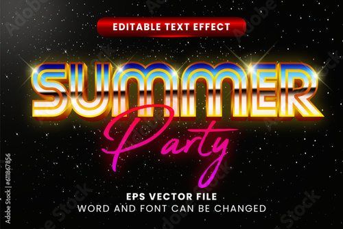 Golden retro vintage 3d editable vector text effect