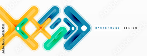 Minimal geometric background cross line. Design for wallpaper, banner, background, landing page, wall art, invitation, prints, posters