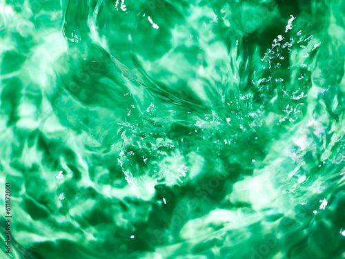 抽象　素材　水　緑　波　うねり