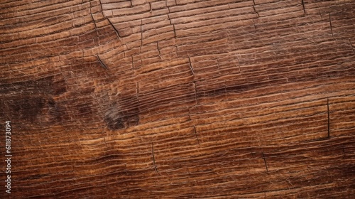 Scratched grain wood texture background. Generative AI.