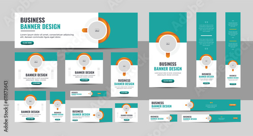 Web Banner Layout Set, Business banner web template bundle design, Social Media Cover ads banner, flyer, invitation card design