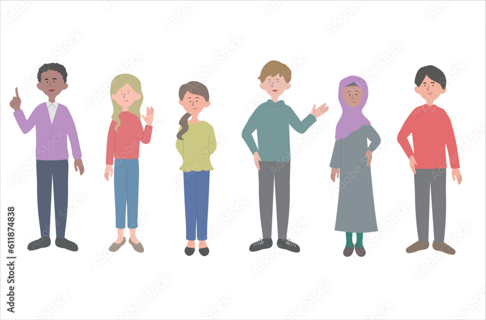 様々な人種の人々 様々な人種の人々