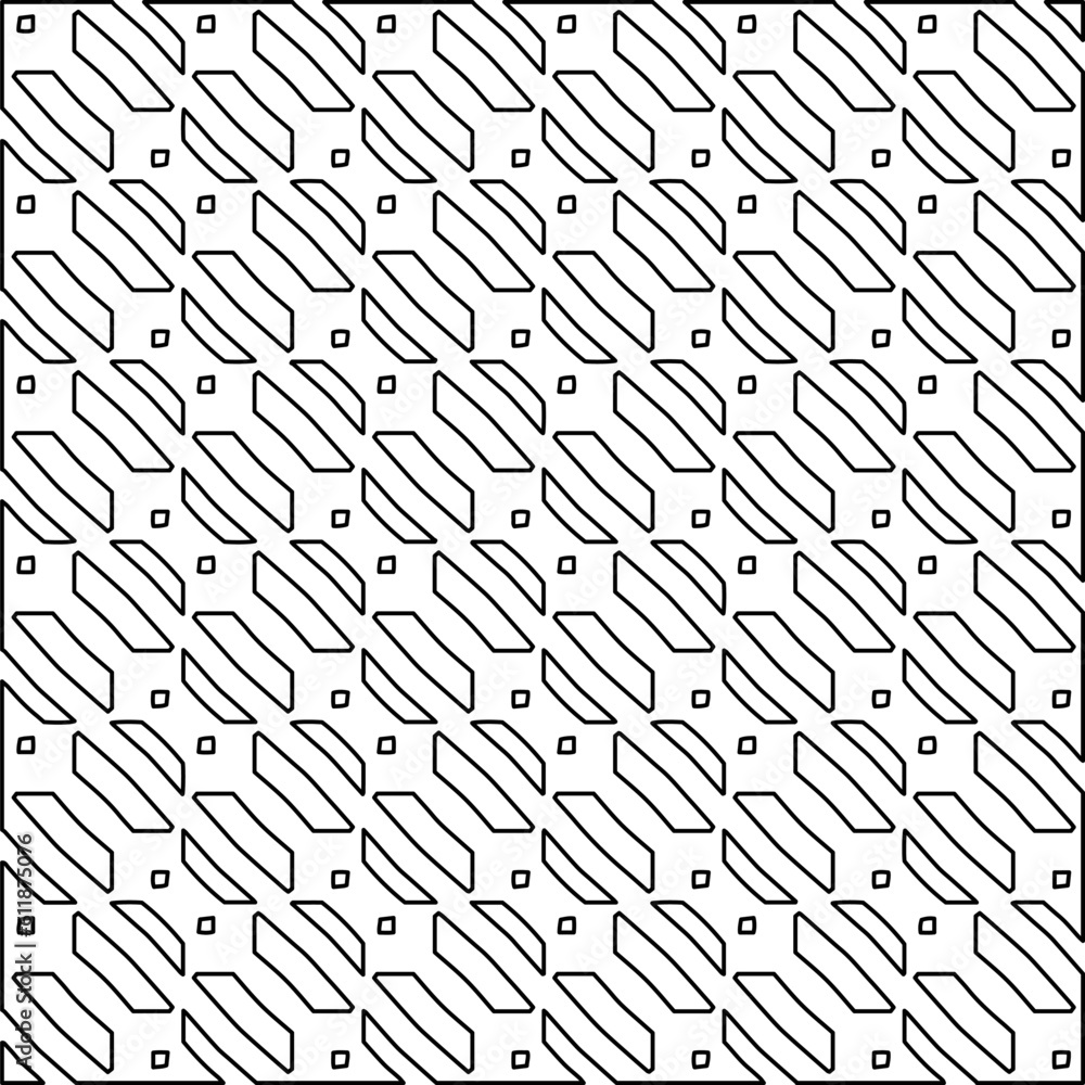 Black and white abstract vector image. Stylish texture with figures from lines for web page, textures, card, poster, fabric, textile. Monochrome graphic repeating design. Monochrome pattern. Black and white abstract vector image. Stylish texture with figures from lines for web page, textures, card, poster, fabric, textile. Monochrome graphic repeating design. Monochrome pattern.