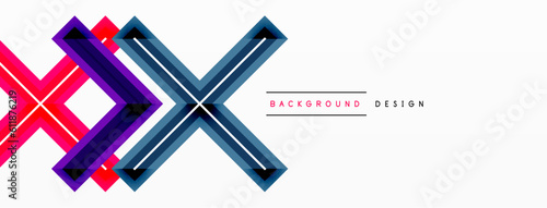 Cross line background minimal geometric template. Design for wallpaper, banner, background, landing page, wall art, invitation, prints, posters