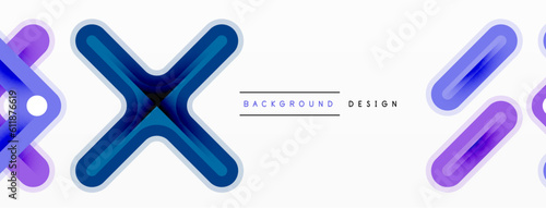 Cross line background minimal geometric template. Design for wallpaper, banner, background, landing page, wall art, invitation, prints, posters