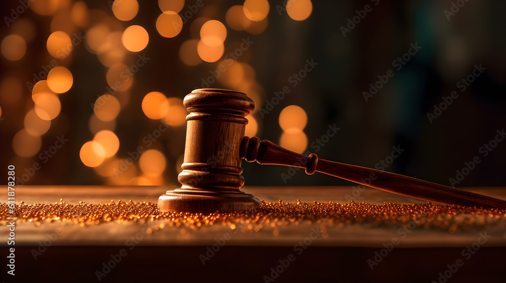 Wooden gavel on table, judge gavel on the table. law theme Wooden gavel on table, judge gavel on the table. law theme