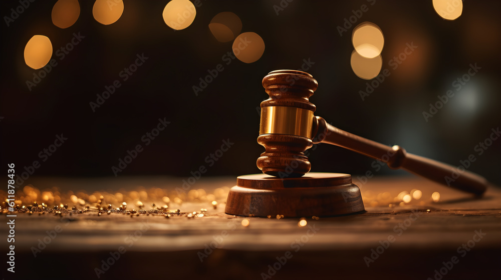 Wooden gavel on table, judge gavel on the table. law theme Wooden gavel on table, judge gavel on the table. law theme
