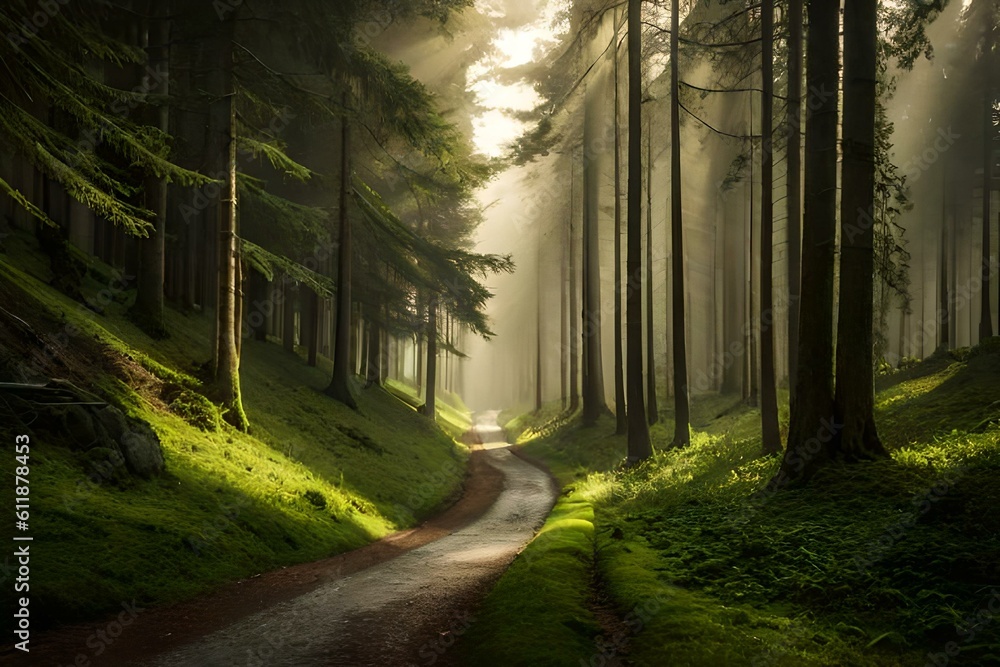 Fototapeta premium morning in the forest