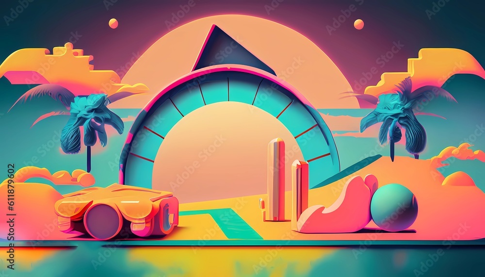 abstract background retro futuristic abstract background retro futuristic