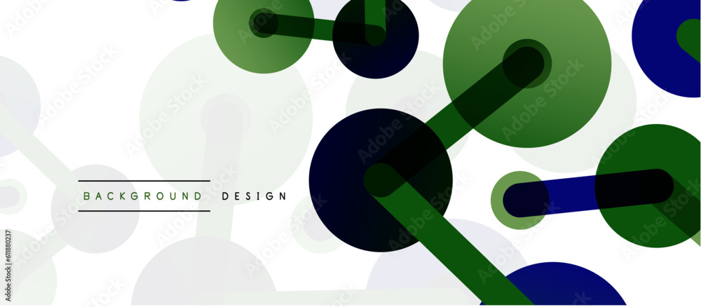 Line points connections geometric abstract background. Circles connected by lines. Trendy techno business template for wallpaper, banner, background or landing Line points connections geometric abstract background. Circles connected by lines. Trendy techno business template for wallpaper, banner, background or landing
