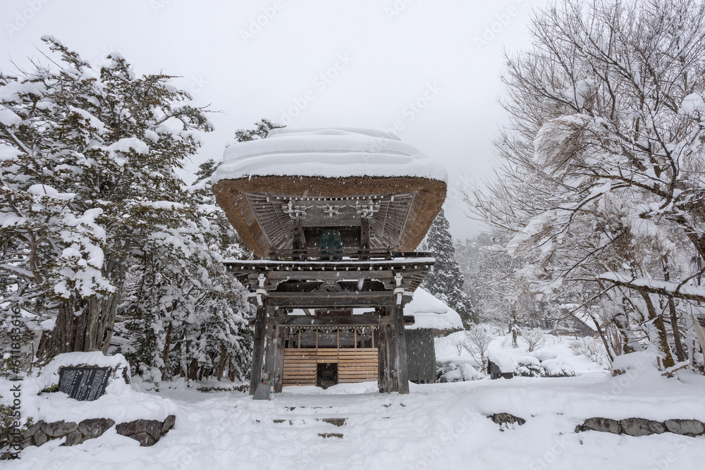 Shirakawa-go,Shirakawa Village,in the winter,World heritage site,Gifu,Japan Shirakawa-go,Shirakawa Village,in the winter,World heritage site,Gifu,Japan