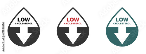 Low cholesterol icons