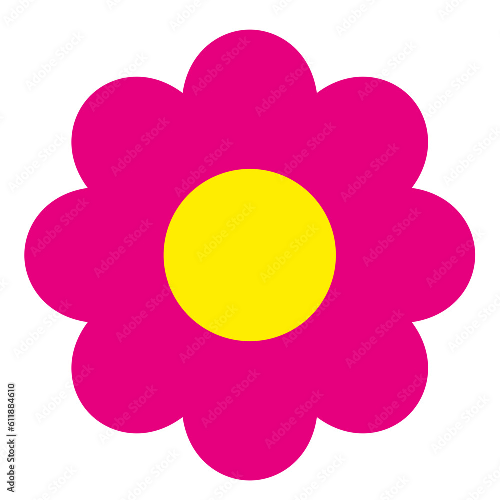 Flat spring flower collection Flat spring flower collection