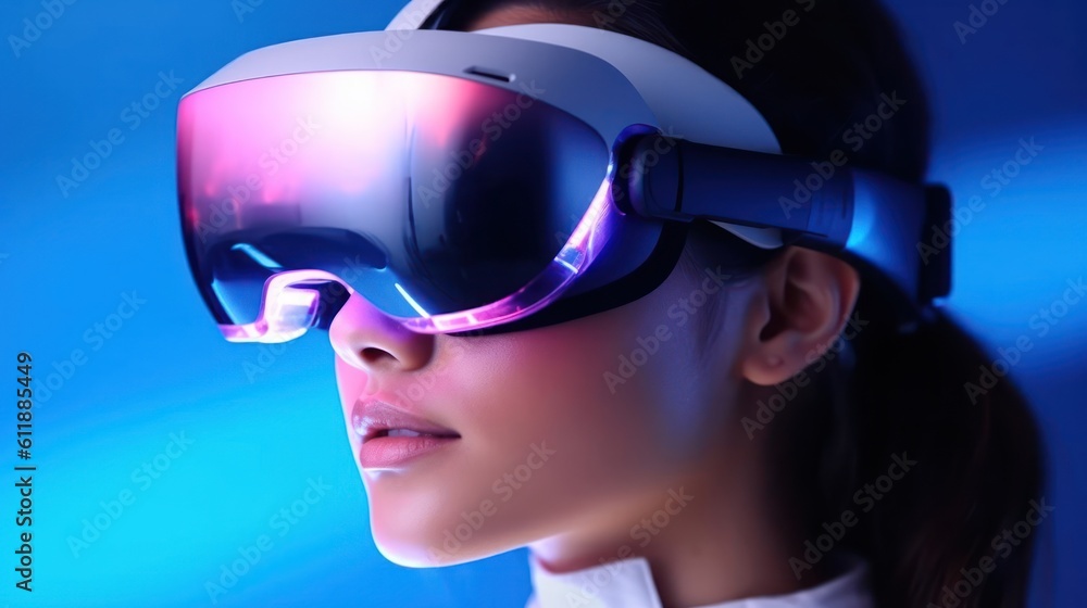 Beauty woman with VR glasses and clean Blackground. Beauty woman with VR glasses and clean Blackground.