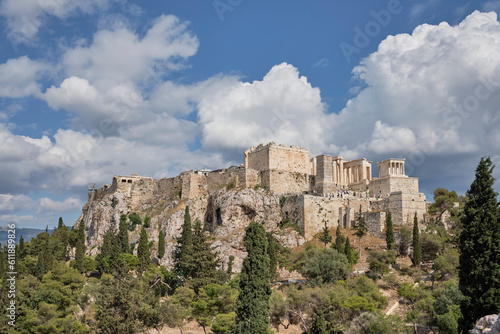 Widok na Partenon Ateny  Grecja