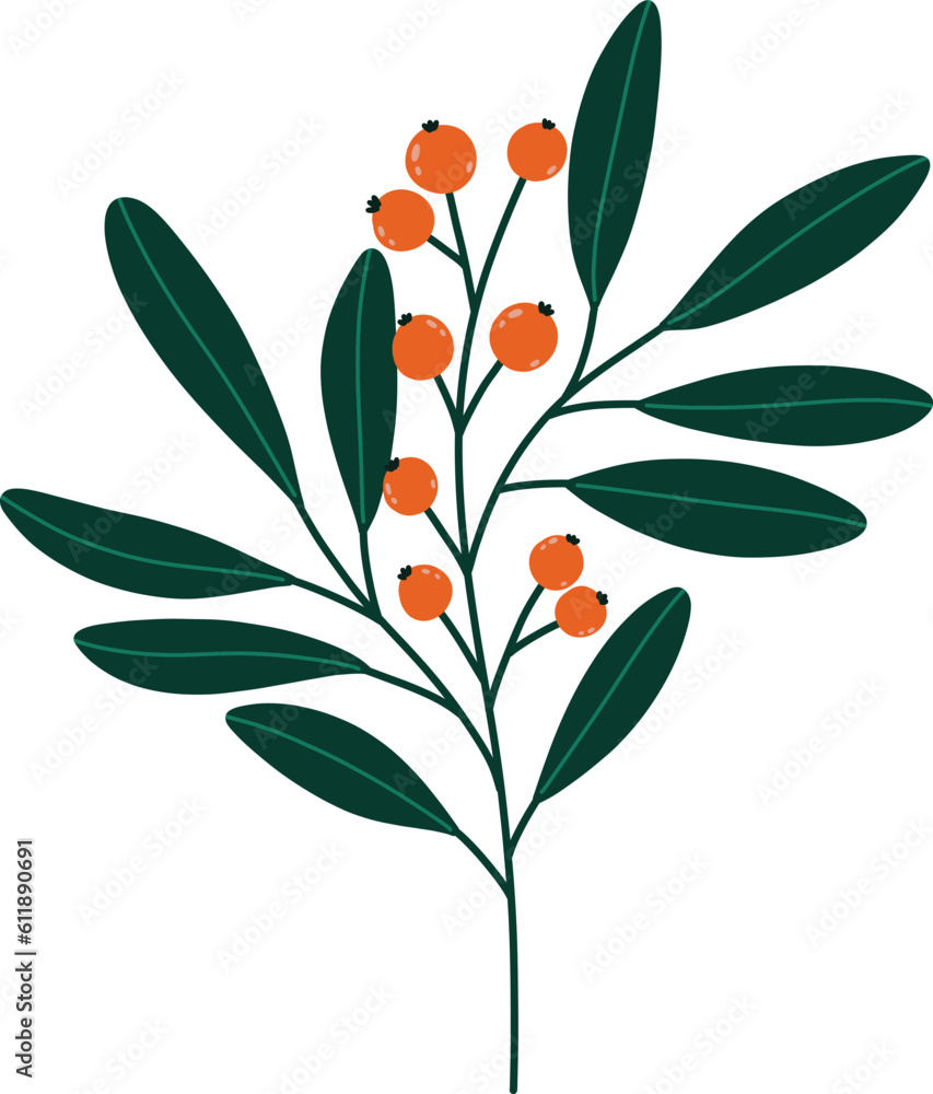 branch with leafs and seeds isolated icon vector illustration desing branch with leafs and seeds isolated icon vector illustration desing