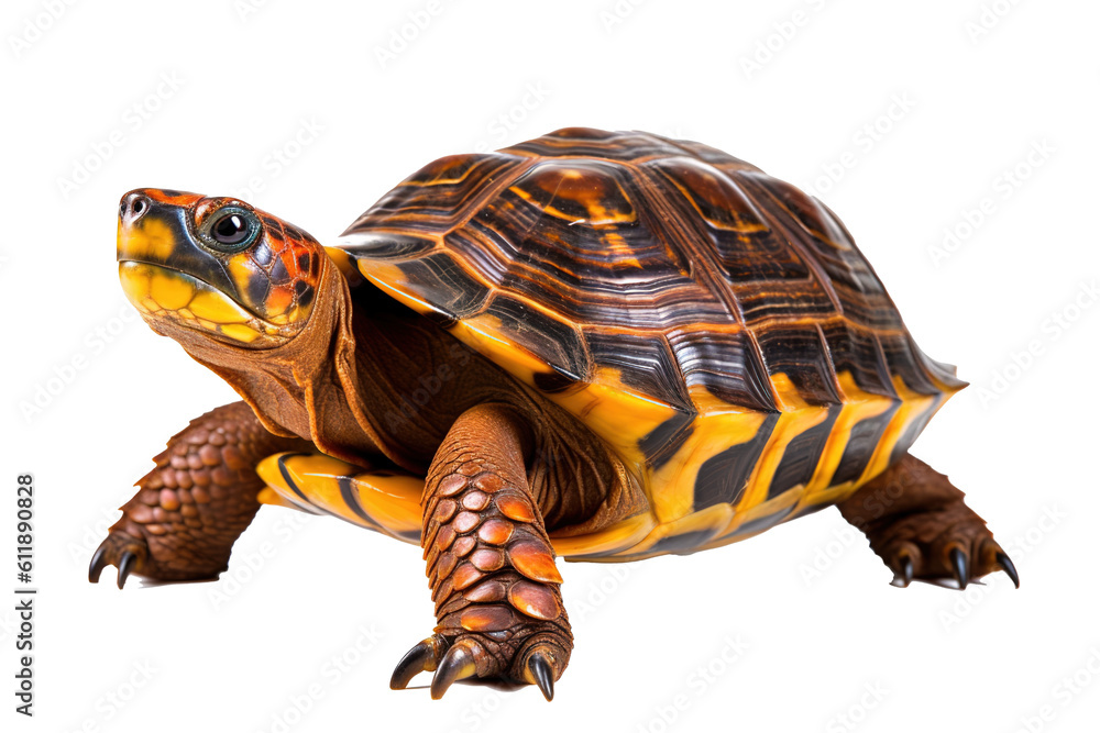 Obraz premium Foureyed turtle, generative artificial intelligence 