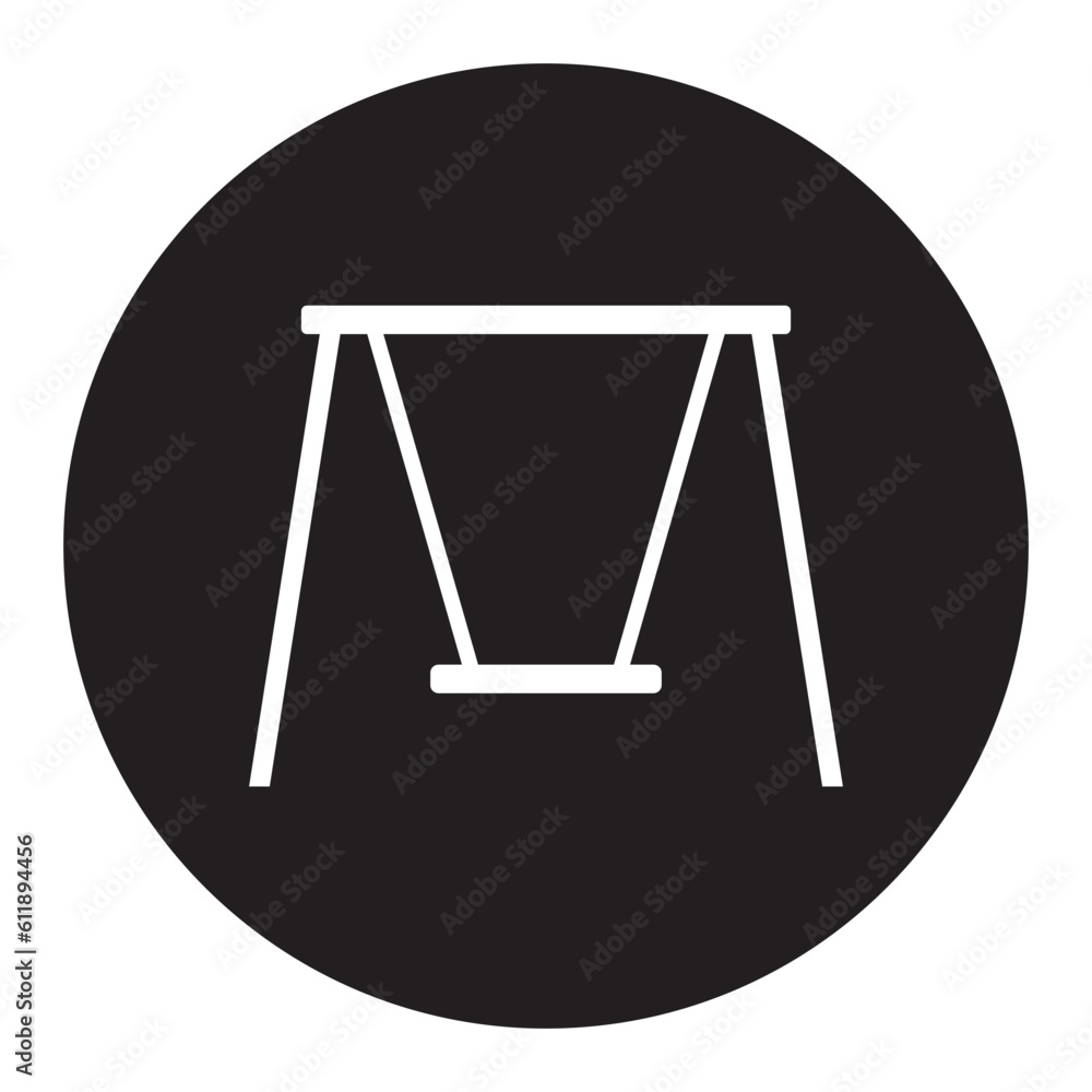 swing icon vector